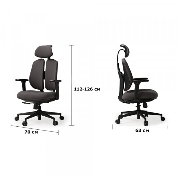 Eureka Ergonomic Flex Ergonomic Chair Dark Gray  